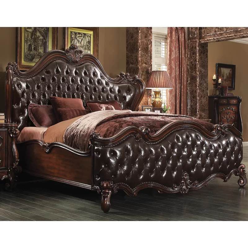 *incomplete,headboard only* ignacio tufted upholstered bed frame king 