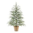 My Texas House Potted 4FT Pre-Lit Cypress Artificial Christmas Tree 100 Lights