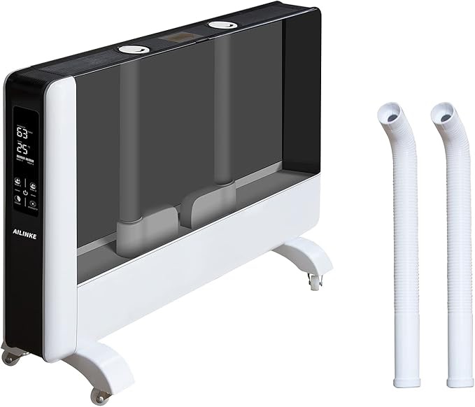 AILINKE ultrasonic humidifier KC-MH-034 KEECOON Large Humidifiers 1000 sq.ft, 16L Ultrasonic Cool Mist Top Fill Humidifier 4.2Gal Dual 360 Nozzles 3 Speed Humidistat for Bedroom Home School Office Workshop Greenhouse