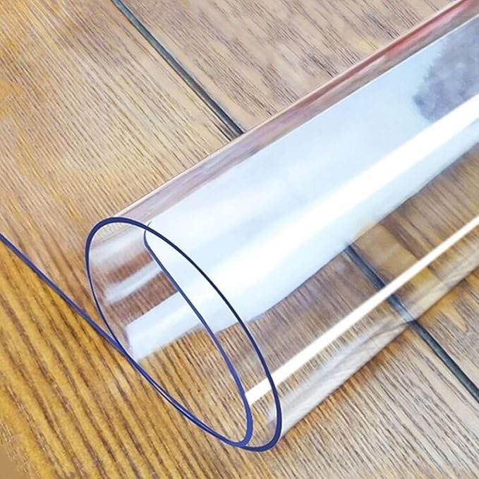 1.5mm clear table protector Clear Table Cover Protector 40in. x 80in. Nature Table Cover 1.5 mm Thick PVC Plastic Tablecloth