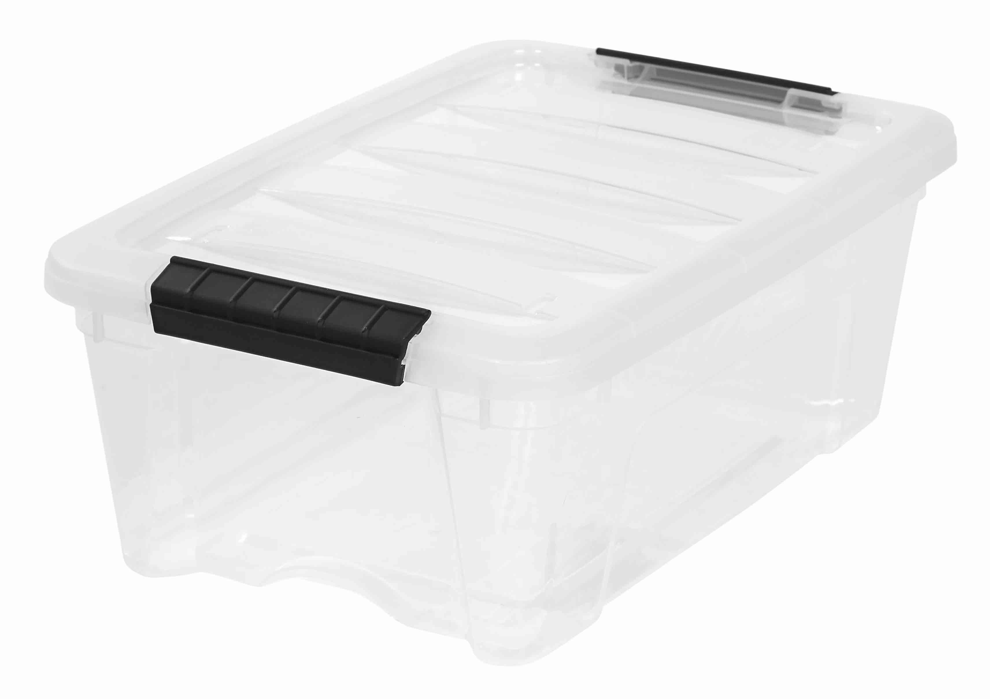 IRIS USA 170414 IRIS Plastic Storage Container With Handles/Latch Lid,Clear