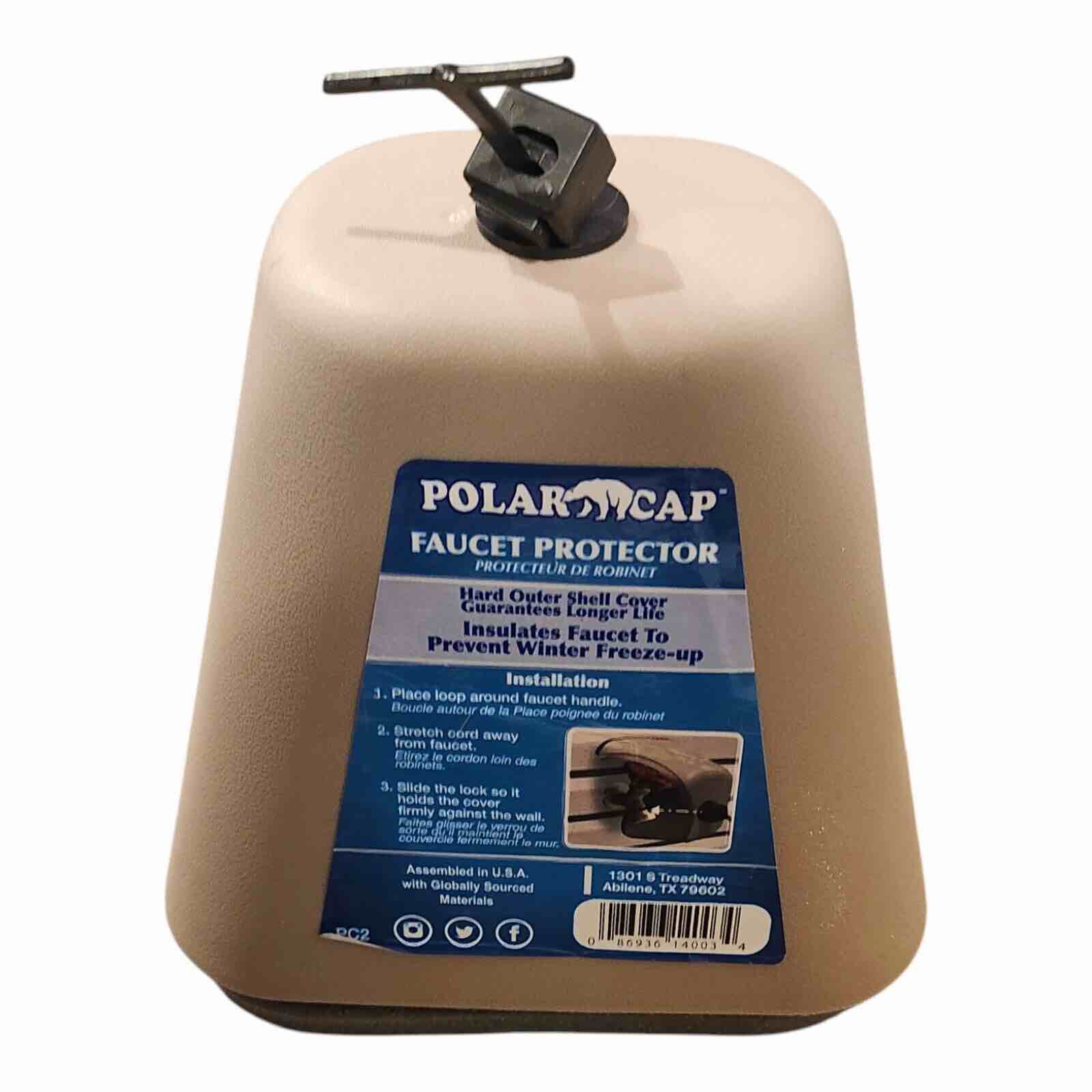 (Incomplete) Polar Cap PC2 Plastic Covered Faucet Cover, Rectangular Beige