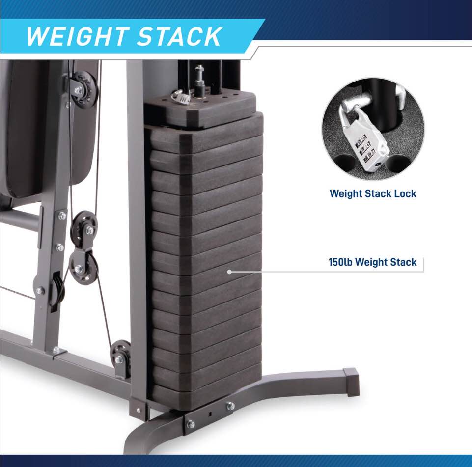(Only includes the Weights)Marcy 150 lb. Stack Home Gym