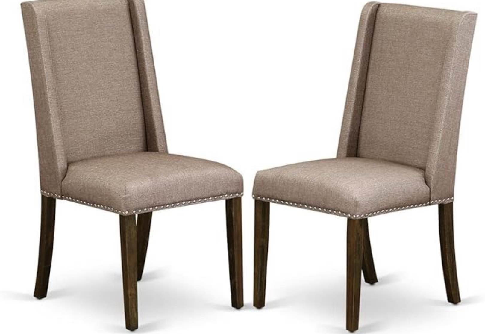Set of two dining chair Florence parson Chairs with Distressed Jacobean legs
