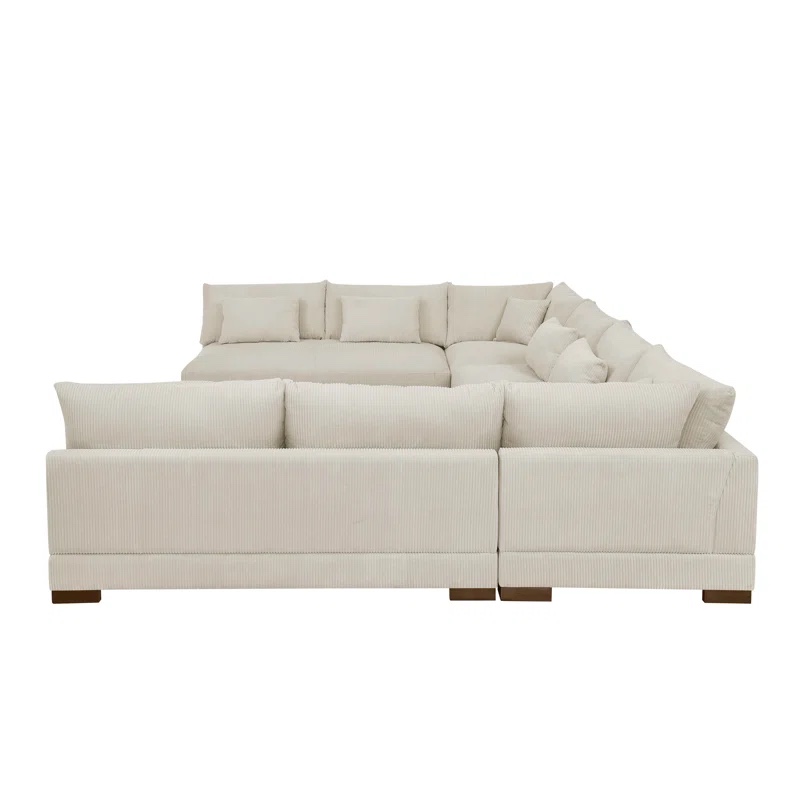 *incomplete* *backrest only* Caoimh 147" Wide Reversible Modular Sofa & Chaise Body Fabric: Camel Corduroy