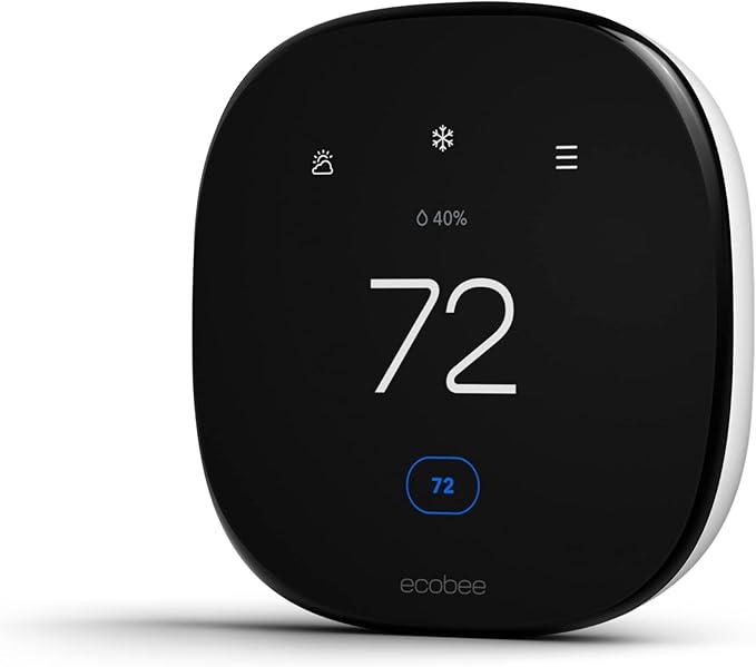ecobee Smart Thermostat Enhanced - Programmable Wifi Thermostat - Works with Siri, Alexa, Google Ass