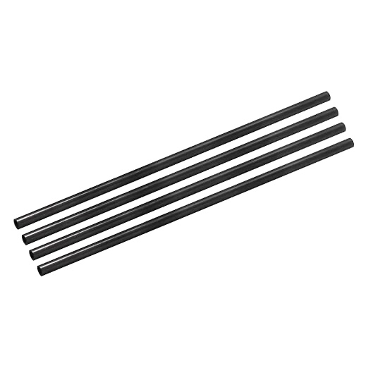 uxcell 4Pcs Carbon Fiber Tube 4 x 6 x 500mm Pultruded Carbon Fiber Tubing for RC Airplane Kite Wing Tube Quadcopter Arm