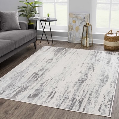 White & Gray Rug*unsure on size*