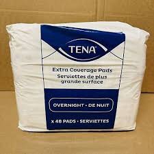 Tena extra coverage pads overnight x48 pads