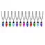 Gemmy Orchestra of Lights 24-Count 23-ft Multi-function Multicolor LED Plug-In Christmas 