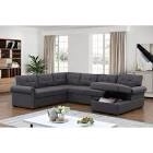 **INCOMPLETE **(2of4)Alexent Sofa Sleeper Couch for Living Room Fabric Pull Out Couch Bed w/ Storage