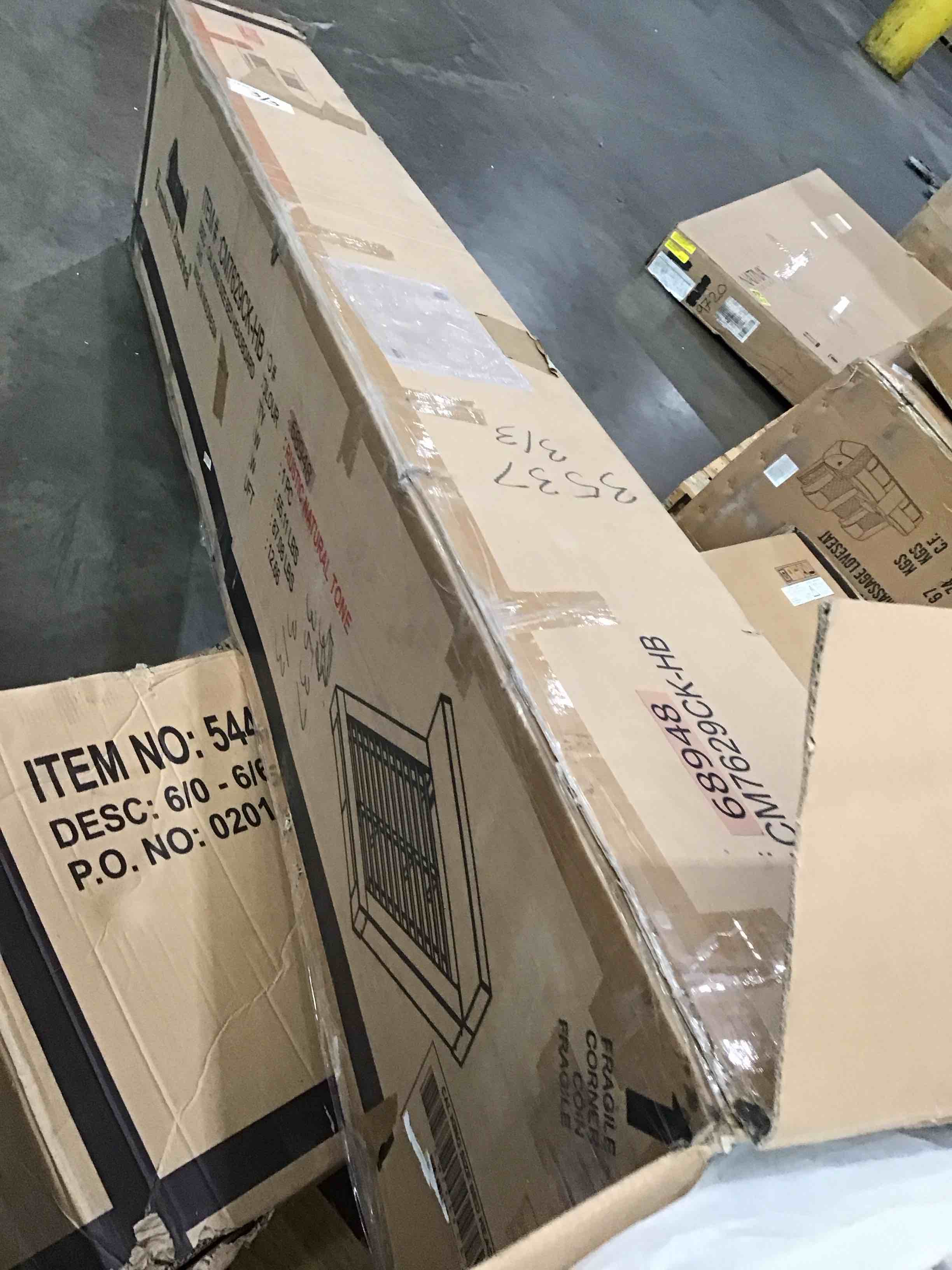 **INCOMPLETE **(3/3)Furniture of America Bedroom California King Bed ,cm7629ck-hb