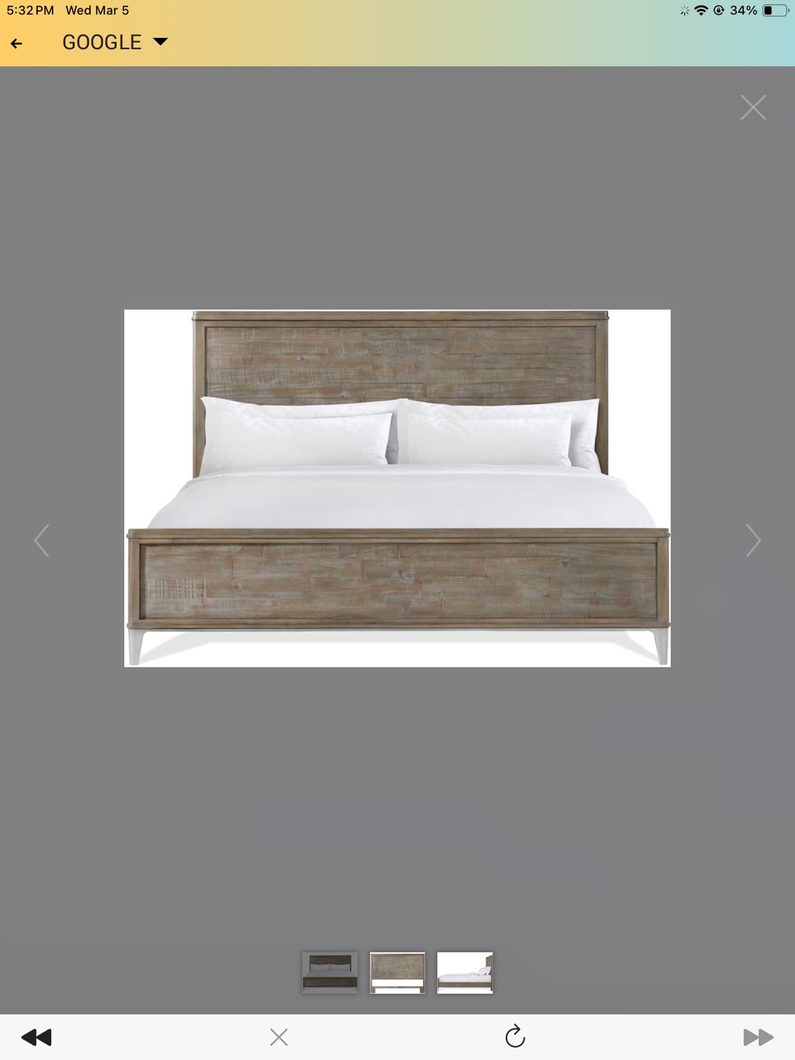 **INCOMPLETE ** (only footboard)mauve 6/6 panel footboard 39381riverside furniture