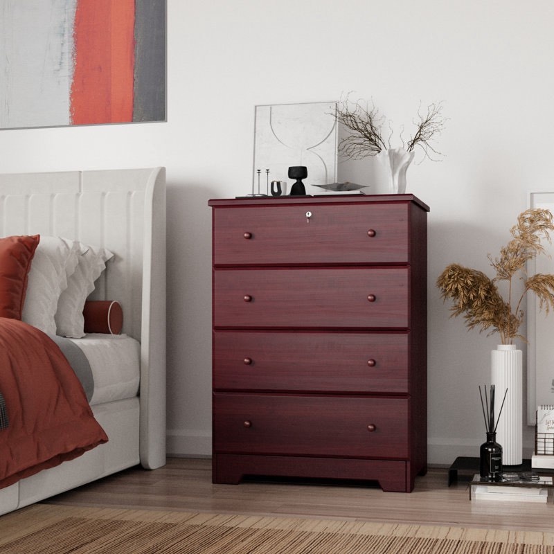 4 drawer wood dresser *similar to stock photo* 