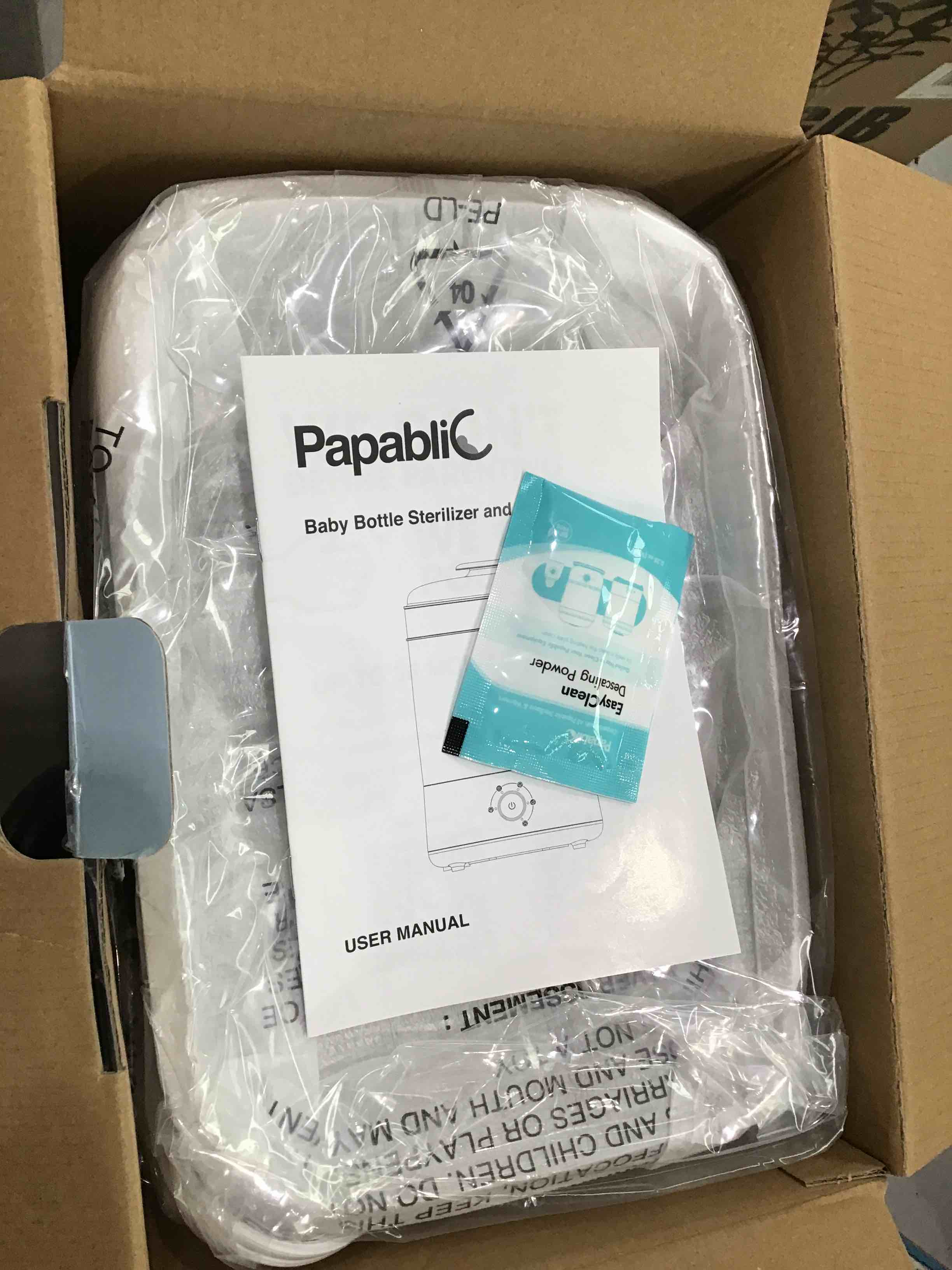 Papablic Baby Bottle Sterilizer and Dryer, Electric Steam Sanitizer for Baby Bottles similar to stock photo 