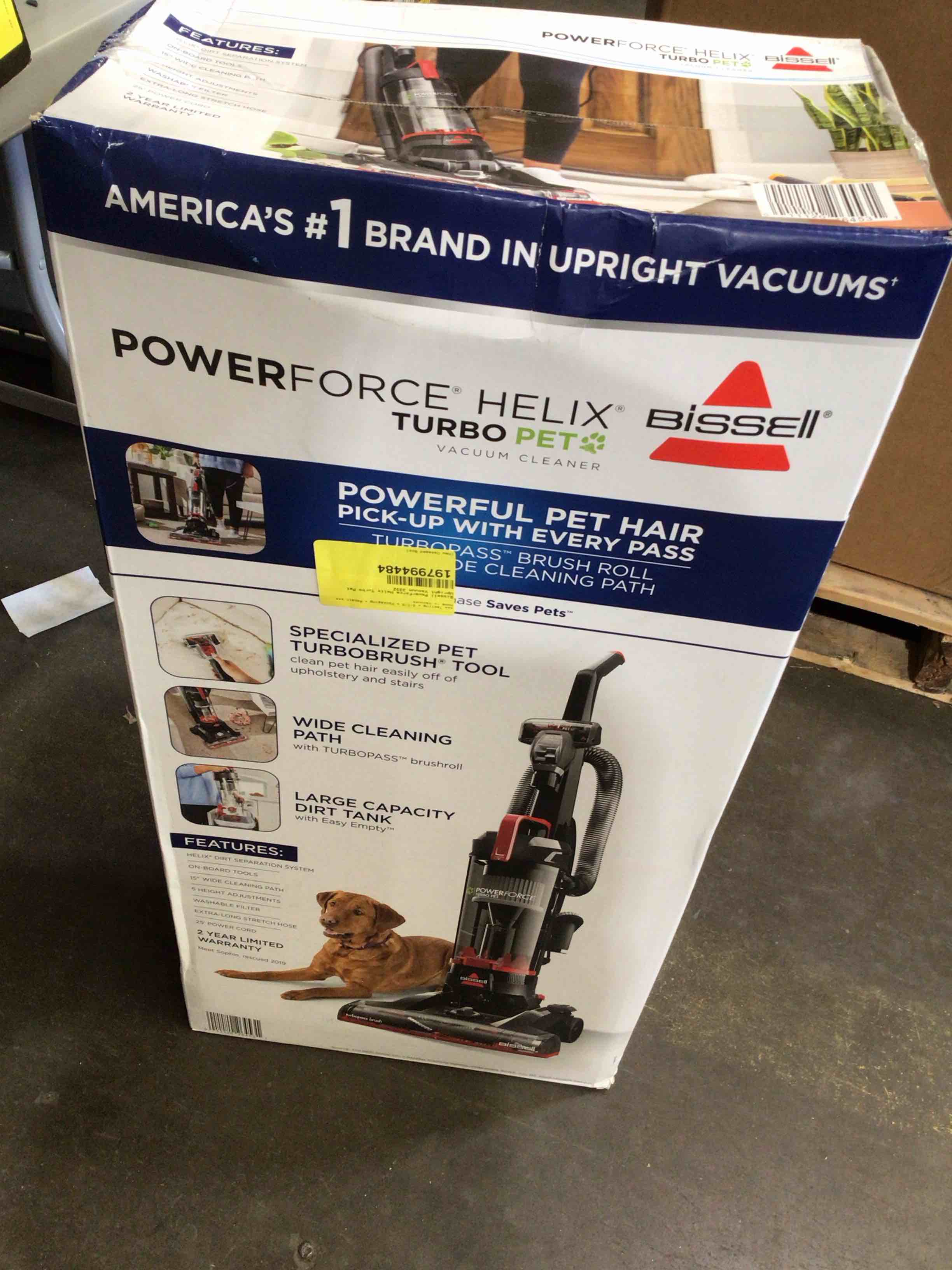 Bissell CleanView Swivel Pet Reach Full-Size Vacuum Cleaner, with Quick Release Wand, & Swivel Steering, 3198A, Color May Vary