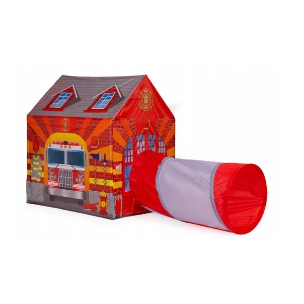 Mima Toys - Fire Station Play Tent with Tunnel
