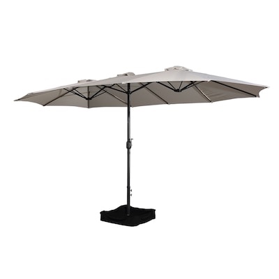 double patio umbrella with base 