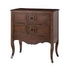 patience - Walnut 3-Drawer Nightstand with Built-In Outlets