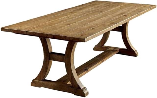 furniture of America dining table base rustic pine “similar to stock photo “