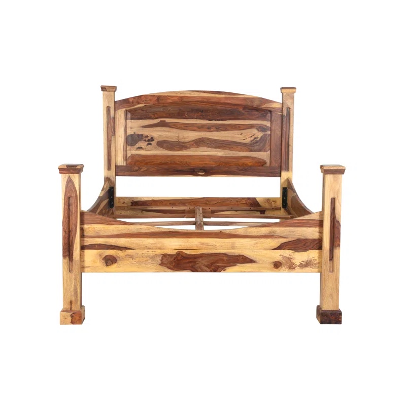 Traci Platform Bed Size: Queen, Color: Natural