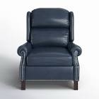 wood chipping on legs! - Manchester 35” wide genuine leather manual wing chair recliner 