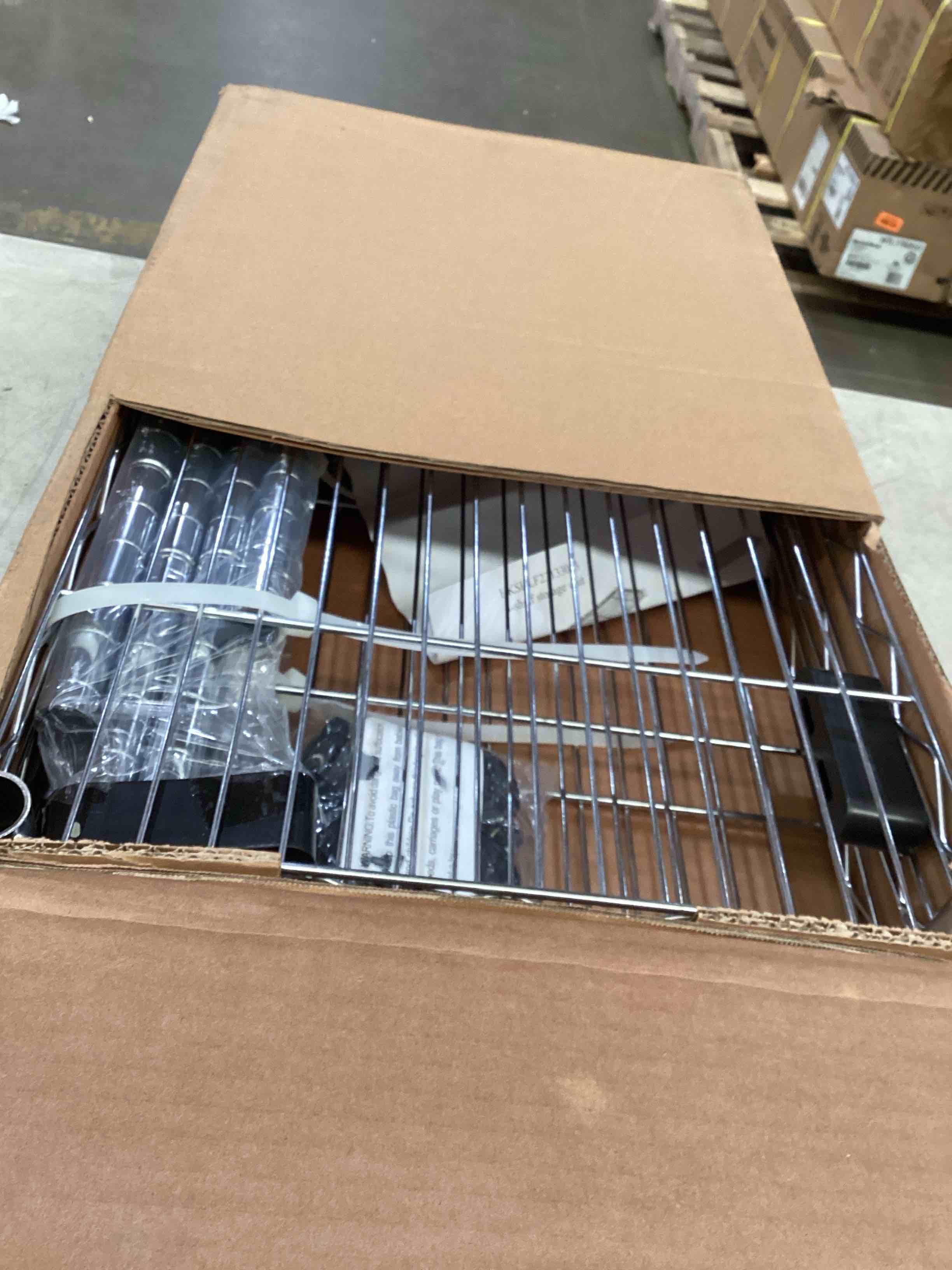 YSSOA Heavy Duty 3-Shelf Shelving with Wheels, Adjustable Storage Units 750Lb Capacity, Steel Organizer Wire Rack, 24.02”L x 13.78“W x 31.89”H, Chrome