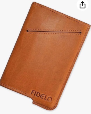 Fidelo Minimalist Wallet for Men  Slim Credit Card Holder Money Clip  RFID Blocking Front Pocket Mens Wallets