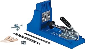 Kreg K4 Pocket Hole Jig - Adjustable, Versatile Jig for Strong Joints - Create Rock-Solid Joints - Adjustable Drill Guides - For Materials 1/2"-1 1/2" Thick - Holiday Home Improvement Gifts for Him