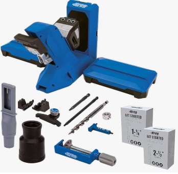 Kreg Tool KPHJ720PRO Pocket-Hole Jig 720PRO - Easy Clamping & Adjusting - Includes Durable Kreg Pocket-Hole Screws - For Materials 1/2" to 1 1/2" Thick