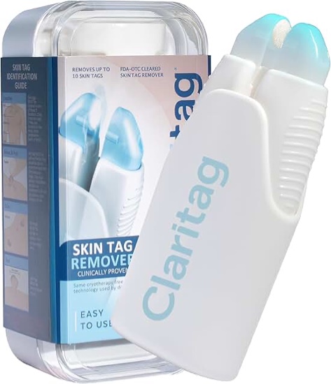 Claritag Advanced Skin Tag Remover  FDA-Cleared Skin Tag Removal in 1 Treatment Cycle  Freeze-Off Kit  Easy at Home Use  Up to 10 Treatments