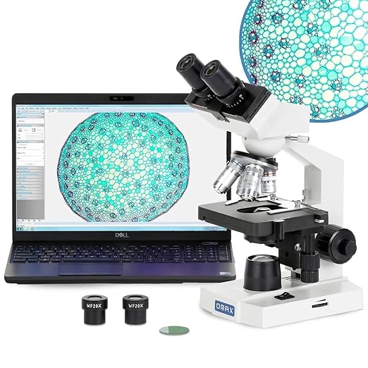 OMAX - M82E 40X-1000X Lab LED Binocular Compound Microscope with Double Layer Mechanical Stage
