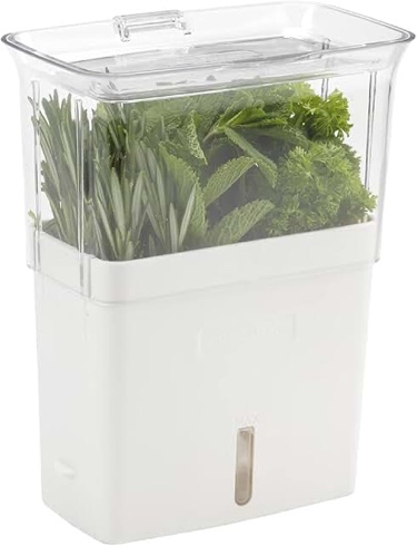 COLE & MASON Fresh Herb Keeper, Container, Clear
