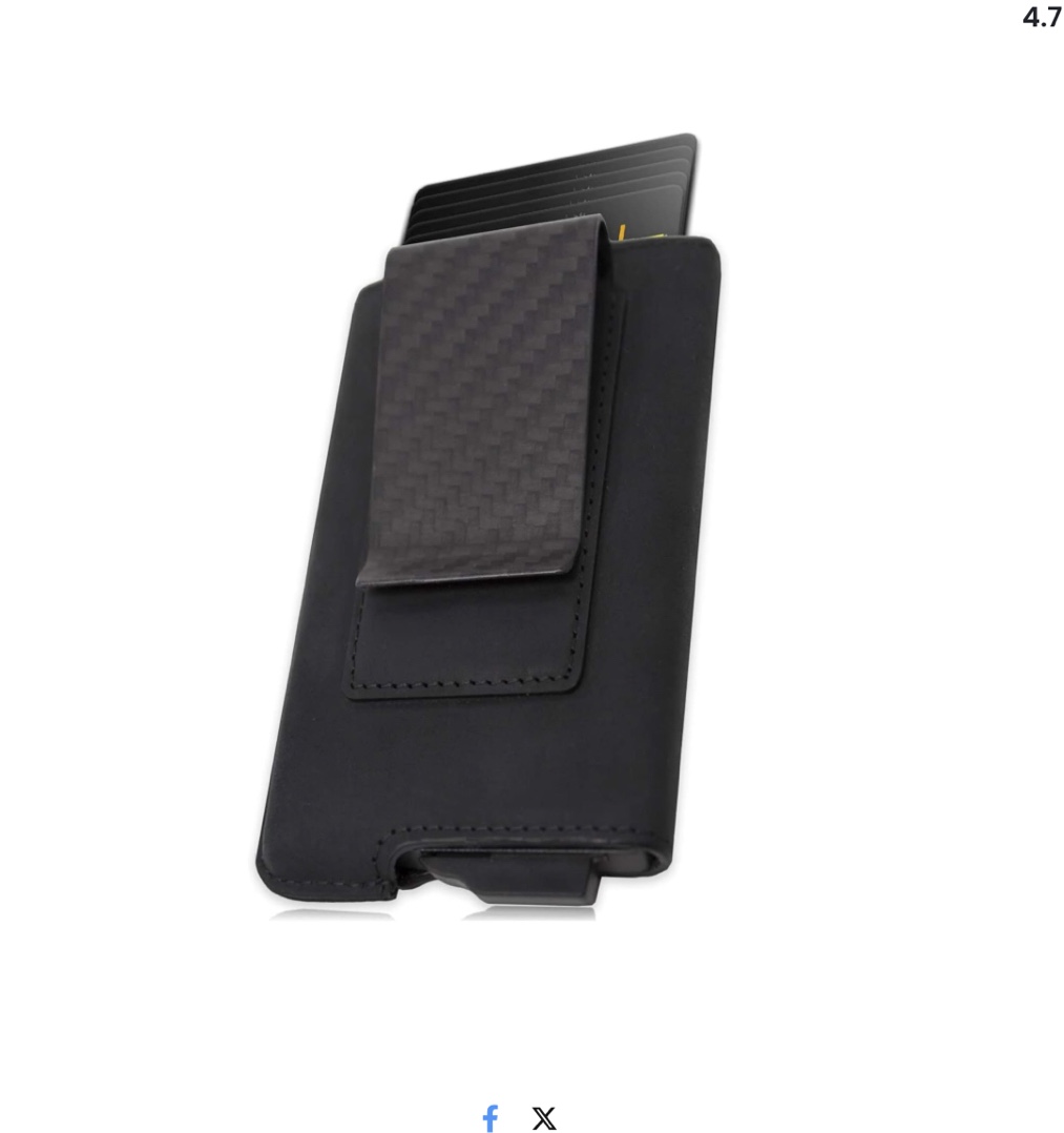 Fidelo Minimalist Wallet for Men Slim Credit Card Holder Money Clip RFID Blocking Front Pocket Mens Wallets