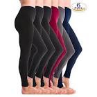 Assorted SATINA High Waisted Leggings for Women - Black Full Length Women's Leggings  ( different sizes and colors ) 