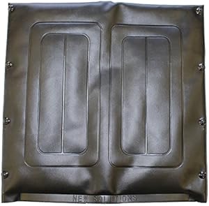 ((Similar)) New Solutions UB171-20" wide x 18" high back, black vinyl wheelchair upholstery, universal fit