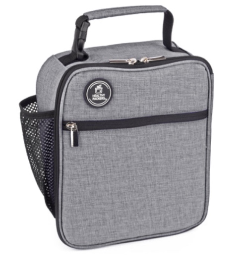Insulated Lunch Box for Adults and Kids - Professional Work Lunch Bag for Men and Women - Spacious and Heavy Duty School Lunchbox for Boys and Girls Gray 