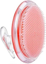 Dylonic Exfoliating Brush for Ingrown Hair and Razor Bump Prevention - Gentle Pre-Shave Exfoliator for Silky Smooth Skin on Face, Legs, Bikini Line - Ideal for Men and Women - Orange, 4x3-Inch