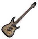 KX507MSSDB-U KX Series 7 String Multi Scale Poplar Burl Electric Guitar&#44; Star Dust Black