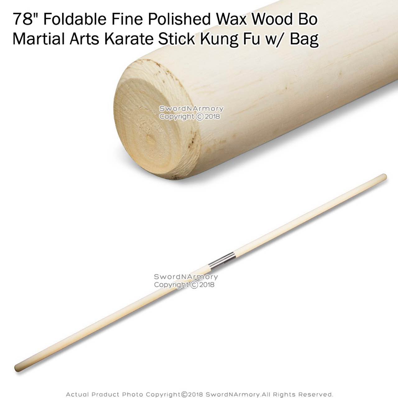 Martial Arts Training 78" Sticks W/ Carrying Bag