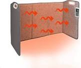 Portable Space Heater for Office and Home, Foldable Foot Warmer Under Desk for Leg and Feet, Personal Electric Panel Space Heater with Thermostat and Timer, Quiet Floor Foot Heater with Auto Shut Off