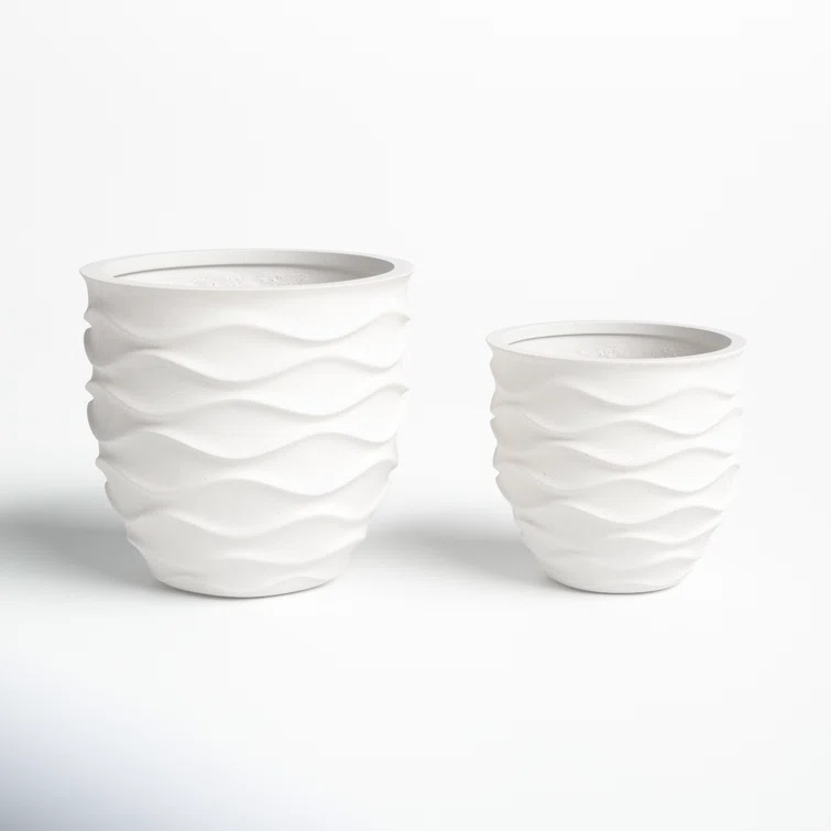 Gabby 2-Piece Magnesium Oxide Pot Planter Set