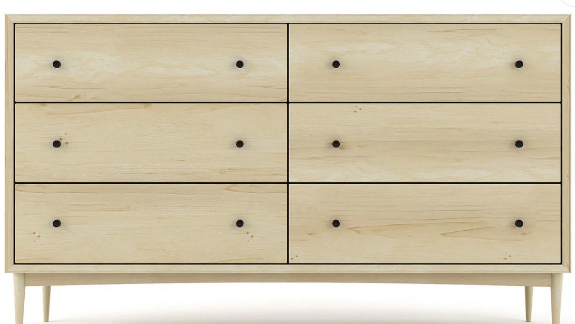 Atten 6-Drawer Wide Dresser (Similar To The Stock Photo)