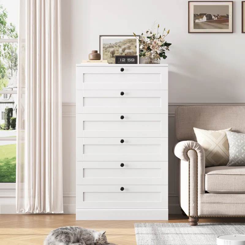 51.6" H Freestanding 6 Drawer Dresser