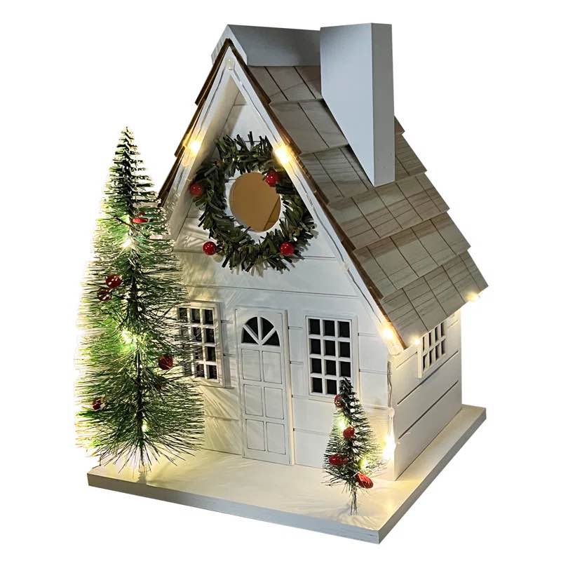 Holiday Offerings Christmas Chateau 9.05 H x 7 W x 7 D Birdhouse