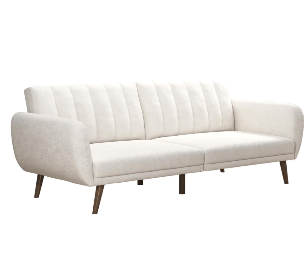 Brittany 81.5'' Vegan Leather Convertible Sofa
