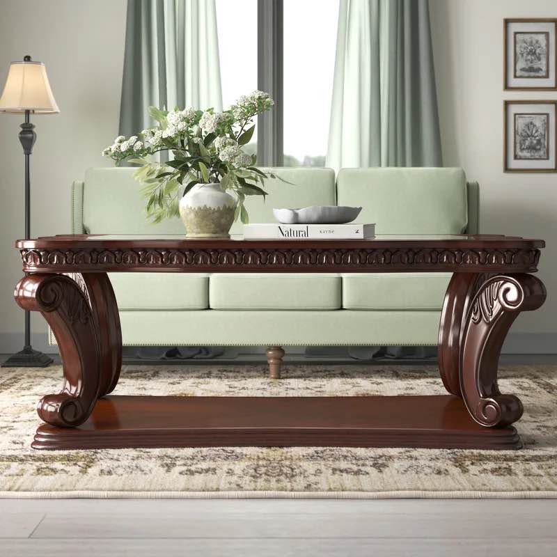 Choquette Floor Shelf Coffee Table with Storage (Incomplete, Base Only )