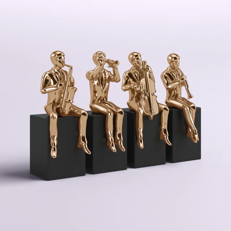 Vanderford 4 Piece Vanderford Musician Figurine Set