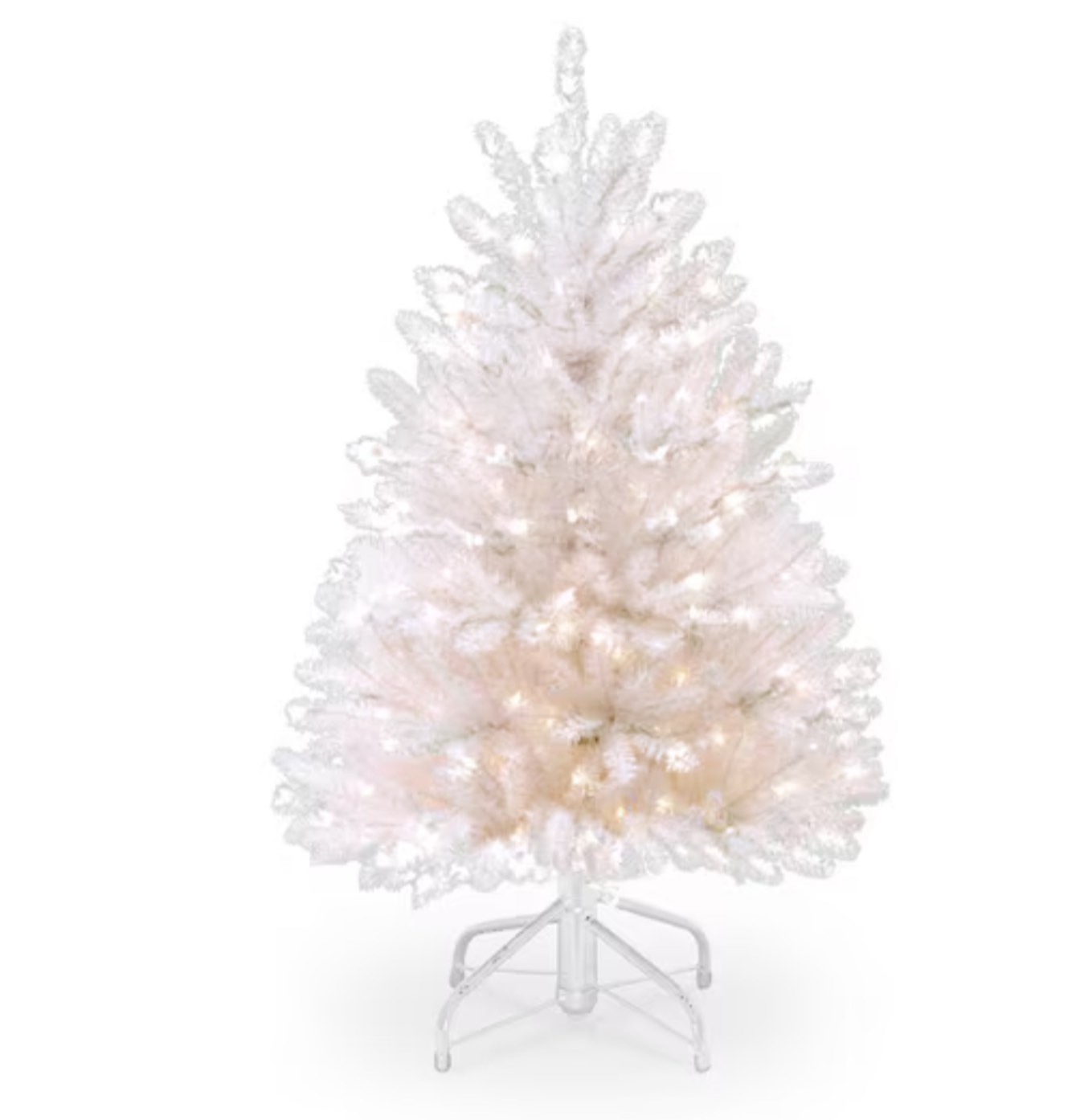 4.5 ft. Dunhill White Fir Tree with Clear Lights