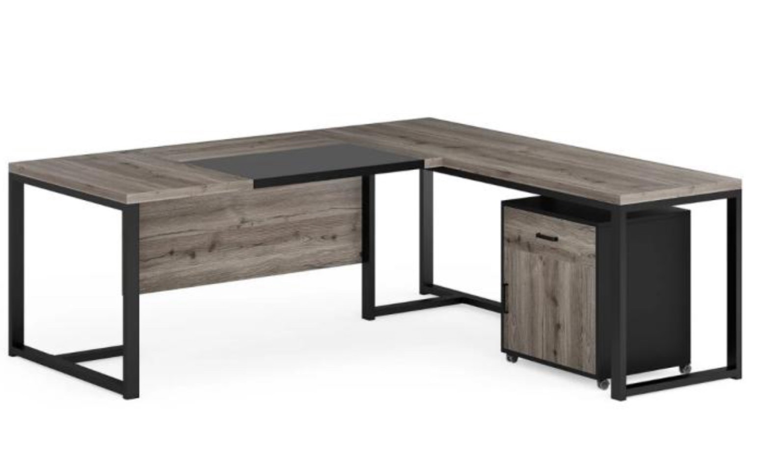 Escritorio en L con Gabinete Movible - XK00492 (Incomplete, Only 1 Piece)